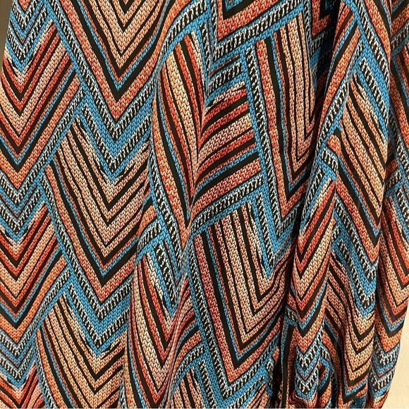 Fire Los Angeles geometric print long sleeve dress size XL - Picture 4 of 13